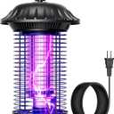 Buzbug LED Bug Zapper Indoor Outdoor, 10 Years Lifespan, 6.5ft Power Cord, IPX4 Waterproof, High-Voltage, Mosquito Zapper, Fly Trap Mosquito Trap, Fly Killer Fly Zapper -MO008C (New Black)