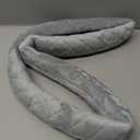 Soft Car Steering Wheel Cover for Sedan, SUV, Warm Luxury Velvet, Odorless, Universal, Anti Slip, Summer Winter, Gray, Standard Size[14" 1/2-15"](37-38cm)