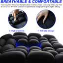 Sondor Travel Cushion,Portable & Adjustable Airplane seat Cushion for Long Flights,Inflatable Cushion for Wheelchair, Travel,Driving