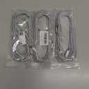 KYEHD USB C Cable3 Pack 10FT 60W Fast Charging USB C to USB C Cable, Durable Type C Charger Cable for iPhone 17/16/15/iPad MacBook CarPlay and More-Grey White