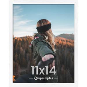 upsimples 11x14 Picture Frame, Wall Gallery Photo Frames with Engineered Wood, White 1 Pack