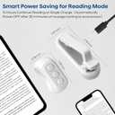 CKG 2 in 1 Kindle Page Turner Remote and Tiktok Scrolling Ring, Unobstructed Easy Reading with Minimalist Style Clicker, Universal Compatibility with iPhone and All Tablets, EBooks