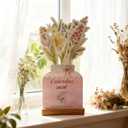 2 x 2026 Creative Flower Desk Calendar, Bloomy Flowers Desk Calendar, Floral Desktop Calendar with Wooden Base for Home, Office and Desk Accessories