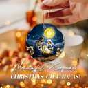 5 x Holy Family Nativity Ornament 2025  Baby Jesus, Mary & Joseph  Religious Christmas Decor  Christian Faith Ornament Gift for Family, Church, Friends, Catholic, Christian Decor