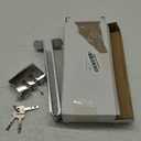 ECHOZONE General Car Anti-Theft Brake Clutch Lock, Heavy Duty Stainless Steel, Portable, Key Lock, Automotive Steering Wheel Locking Device, Silver