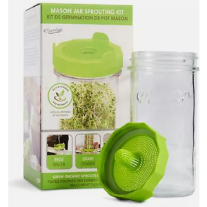 Masontops Mason Jar Bean Sprouting Starter Set - Easy DIY Bean Sprout Growing