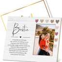 Best Friends Picture Frame for BFF Gifts, Friends Forever Gift, Appreciation Gifts For Friend, 4x6 Picture Frame For Wall And Tabletop Display-B03
