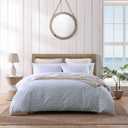 Tommy Bahama- King Duvet Cover Set, Reversible Cotton Bedding Set with Matching Shams, Coastal Home Décor (Koya Bay Blue, King)