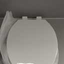 Delta Faucet Morgan Elongated Slow-Close White Toilet Seat with Non-Slip Seat Bumpers, White 811903-WH