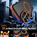 DEERLAMN Strong Magnetic Case for Samsung Galaxy S26 Ultra 6.9-Inch,[Compatible with Magsafe][Military Grade Drop Protection] Translucent Matte Shockproof Protective Phone Cover, Frosted Orange