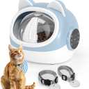 RFID Smart Pet Feeder with Dual Collar Tags  Automatic Food Bowl with Scheduled Feeding Times, LCD Display, Voice Recorder, Supports Wet & Dry Food for Multi-Pet Households