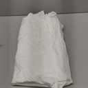 ALYVIA SPRING Long Fabric Shower Curtain Liner Waterproof - 72" x 74", Soft & Lightweight Longer Shower Curtain with Magnets, Machine Washable - 72x74, White