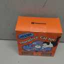 Giociv Interactive Cat Toys Ball Fast Rolling in Pouch, Motion Activate Chirping Cat Toy Hide and Seek Mouse Catching Game (Blue)