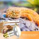 75W Reptile Heat Lamp Bulb 2-Pack,Complete Day & Night Basking Spot Light Combo Including Infrared Heat Lamp