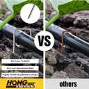 HongWay 240 Pack 6 Inch Landscape Staples, Garden Stakes Galvanized Tent Stakes Heavy Duty 11 Gauge SOD Landscaping Fabric Pins Yard Ground Lawn Staples for Plant Cover, Turf, Fence, Grass Decoration