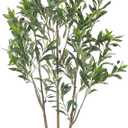 Alupssuc 5ft Olive Trees Artificial Indoor & Outdoor, Faux Olive Tree with Lively Artificial Trunk and Lifelike Fruits, Fake Potted Tree for Modern Home Office Living Room Decor