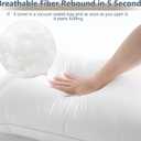 CozyLux Soft Supportive Bed Pillows for Side and Back Sleepers, Oeko-Tex Certified Down Alternative Filling, Hotel Quality Fluffy Sleeping Pillow, White, King - 19" x 34", 1 Pack