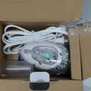 BEAUTURAL Mini Travel Steam Iron for Clothes with Dual Voltage, Temperature Control, Non-Stick Soleplate and Cord Storage, Ideal for Sewing, Quilting and Handcraft (White)