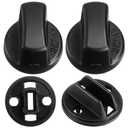 Threlaco 2 Sets Ignition Key Knob Push Turn Switch Compatible with 2007-2014/Mazda CX-9, 2007-2012/Mazda CX-7, 2006-2007/Mazda Speed 6, Ignition Cover Replaces D461-66-141A-02 D6Y1-76-142 D46166141A02