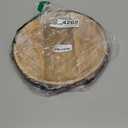 GoCraft Round Wooden Serving Platter with Tree Bark on Edges | Mango Wood Pizza Platter, Serve Board | Charcuterie Platter - 13"