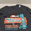Tropics Motor Hotel / Hawaiian Style / Tiki Bar / 50s Style T-Shirt (3XLT, Black)