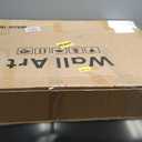 Large 3D Textured Framed Abstract Wall Art for Living Room, 3 Piece Modern Paintings Artwork for Walls, Black White Brown Geometric Sandstone Texture Pictures for Hallway Office Home Decor 24x36 In