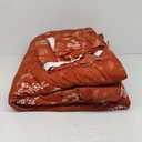 Bedsure California King Comforter Set - Terracotta Bed Set, 3 Pieces Cute Floral Bedding, 1 Soft Reversible Botanical Flowers Comforter and 2 Pillow Shams, Terracota 