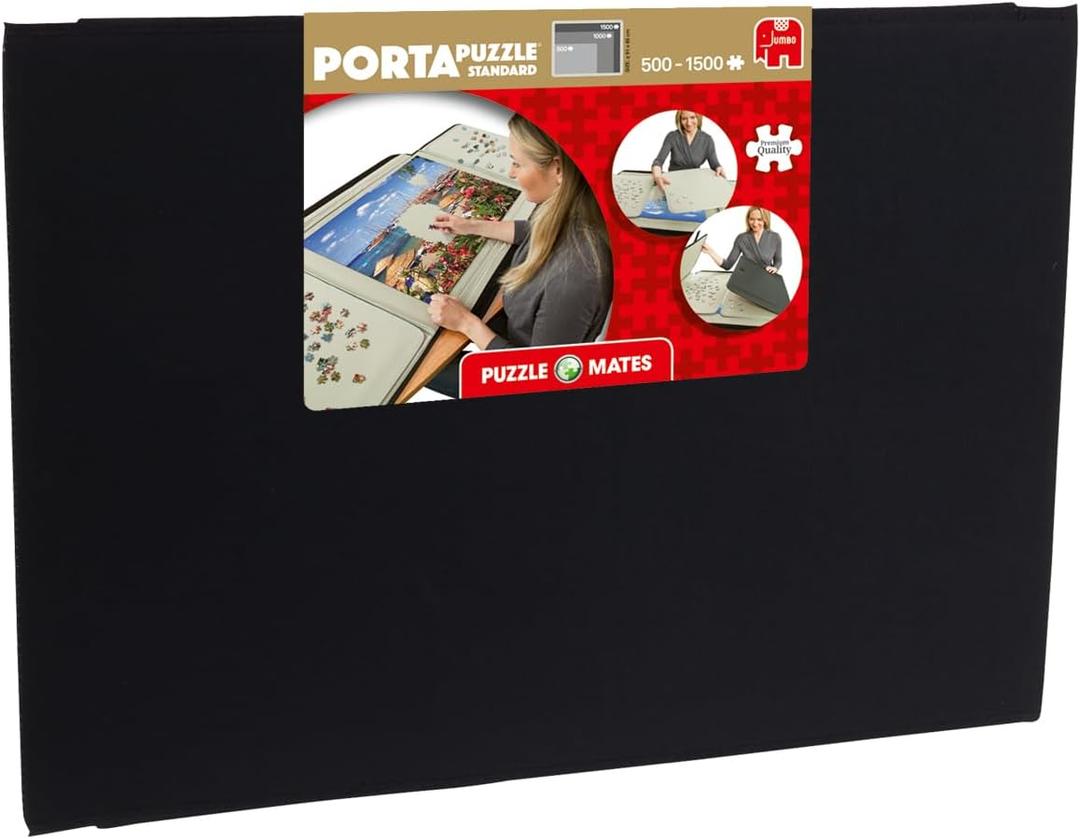 Jumbo, Puzzle Mates, Portapuzzle - Standard 1,500 Piece Jigsaw Storage Board Case, Jigsaw Puzzle Accessories, Puzzle Storage
