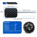 Cylinder Honing Ball Brushes 4.125" (105mm) Diameter 240 Grit Silicon Carbide Compatible with GB41824, Cylinder Honing Deburring Tool for Hydraulic, Pneumatic cylinders, Engine, Brake cylinders