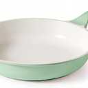 SENSARTE Nonstick Ceramic Frying Pan Skillet, 8 Inch Omelet Pan, Healthy Non Toxic Chef Pan, Induction Egg Pan with Heat Resistant Handle, Dishwasher Safe, PFAS-Free, Green