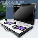 Portable 20000 in 1 Metal Box 3D Arcade Game Console, 22 inch Screen Retro Electronic Game Console, with Search/Hide/Save/Load/Pause Functions, 20.86 X 12.99 X 14.96 Inches