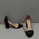 COASIS Women's Chunky Block Heels Open Toe Ankle Strap 3.5 Inch Heeled Sandals (8)