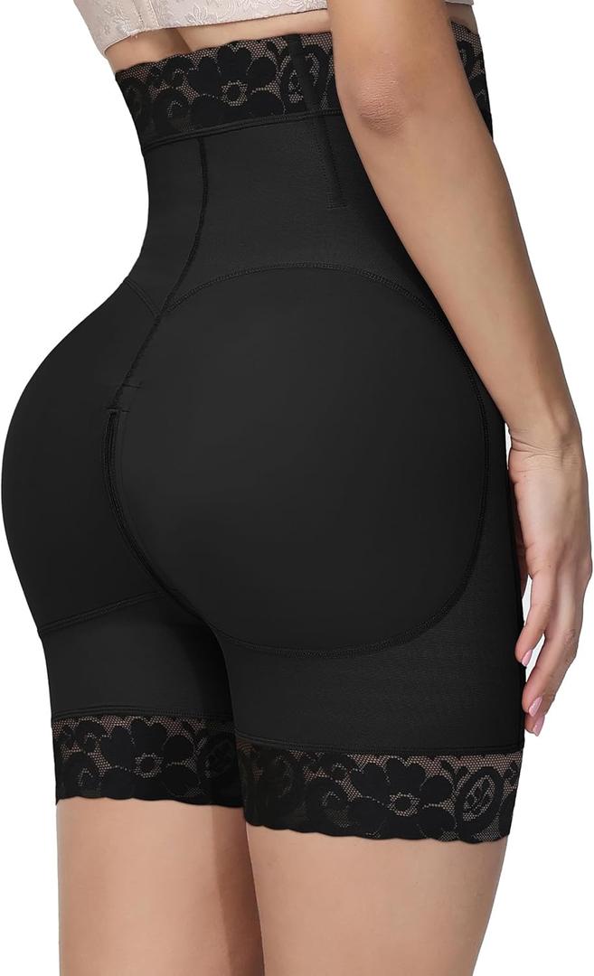 SHAPSHE Butt Lifting Shapewear Tummy Control Shorts Fajas Colombianas Shapewear Shorts Compression Underwear Women (Black, M)