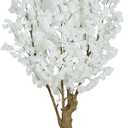7FT Artificial Cherry Blossom Tree, White Faux Flower Tree for Home, Office, Wedding, Party & Outdoor Decor (2.1M) 