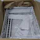 REALINN 2 Pack Pull Out Cabinet Organizer, Expandable(12"-20") Slide Out Drawers 3 Slide Rails Fix with Adhesive or Screw, Roll Out Shelves for Kitchen Cabinet Organization, White, 12cm height