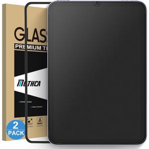 Mothca 2 Pack Matte Glass Screen Protector for iPad Mini 8.3” A17 Pro (2024) & Mini 6 (2021) with Alignment Frame, Anti-Glare & Anti-Fingerprint Tempered Glass Film for iPad Mini 7/6, Smooth as Silk