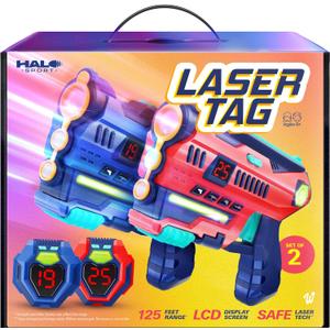 Halo Sport Laser Tag Set of 2 - Gifts for 8 9 10 11 12 13 Year Old Boy Gifts Birthday - Toys for Boys Ages 8-12 Years - Teens Boys Toys Age 8-10 Years Gift - Lazer Tag Guns & Vests