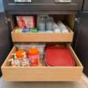 WHHTJOY Pre-Assembled Pull Out Cabinet Drawer 14" W x 21" D x 5.5" H