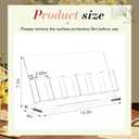 Dunzoom 1 Pc Freestanding Acrylic Bookmark Display Holder for Business Multiple No Assembly Required 2'' Bookmark Organizer Stand for Vendors Retail Store Craft Show (One-Layer 6 Slots)