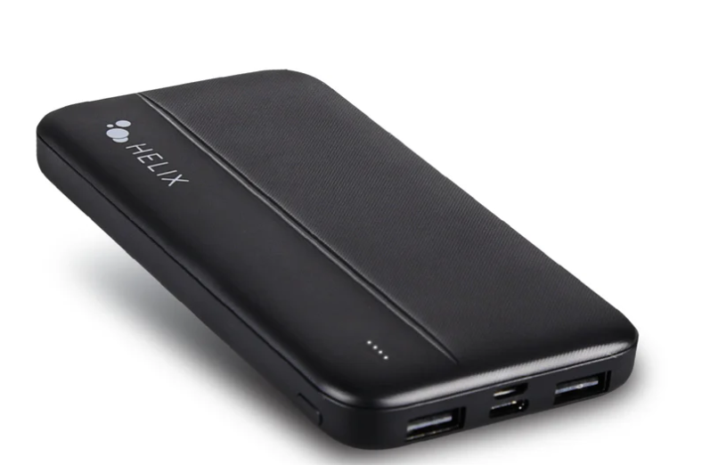 HELIX TurboVolt+ 10,000 mAh Power Bank USB-C & USB-A Ports
