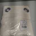 NICETOWN Natural Linen Curtains 84 inch Long 2 Panels Set, Grommet Top Thick Linen Burlap Semi Sheer Vertical Drapes Privacy Assured with Light Filtering for Bedroom/Living Room, W55 x L84