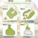 Dog Poop Bags Pet Waste Bag with Dispenser and Leash Clip Green 360 Bags 24 Rolls V24 (1 Count (Pack of 360))