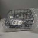 CXWXC Rear Bike Basket - Bicycle Rear Basket with Cargo Net and Waterproof Cover - Rear Mount Aluminium Bike Basket Large Capacity