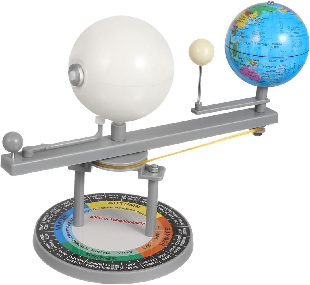 Sun-Moon-Earth Model - Educational Planetarium Toy for Kids & Adults, Simulates Solar & Lunar Eclipses, Astronomy Learning Tool, 8.26x6.69x4.13 Inches, Multi-Color