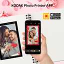 KODAK Dock Plus 4x6'' Photo Printer, 50 Sheets, Docking & Bluetooth Smartphone Printer for iPhone & Android, Instant Color Prints, 4PASS Dye Sublimation
