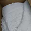 EASELAND Twin Size Mattress Pad Pillow Top Mattress Cover Quilted Fitted Cooling Protector Single Cotton Top 8-21" Deep Pocket (39x75 Inches, White)