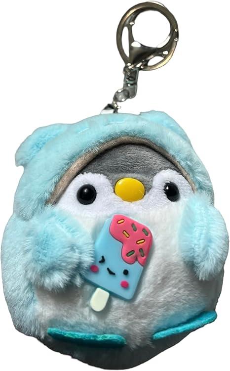 Kawaii Cute Penguin Plush Keychain For Womens Keys And Bags, White, S