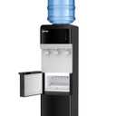 OSTBA Bottom Loading Water Dispenser, 3 & 5 Gallon Water Cooler | Hot, Cold and Room Temperature Water with LED Display, Child Safety Lock, Empty Bottle Indicator and Stainless Steel Tank