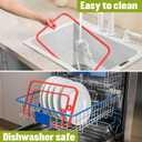 Glass Cutting Board,2Pcs Durable Clear Non Toxic Tempered Glass Cutting Board for Kitchen,Chopping Board Set with Non-Slip Silicone Edge & Hanging Hole,BPA-Free,Dishwasher Safe,Heat Proof