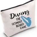 LEVLO Springboard Diving Cosmetic Bag Platform Diving Gift Board Game Makeup Zipper Pouch Bag Merchandise (Diving The Ultimate)